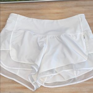 Lulu lemon white athletic shorts